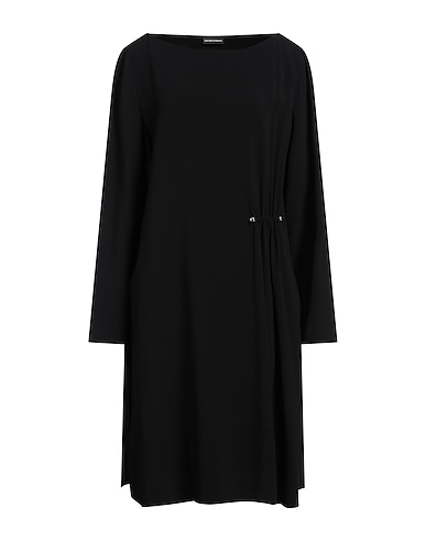 EMPORIO ARMANI Short dress Black 70% Acetate, 30% Viscose