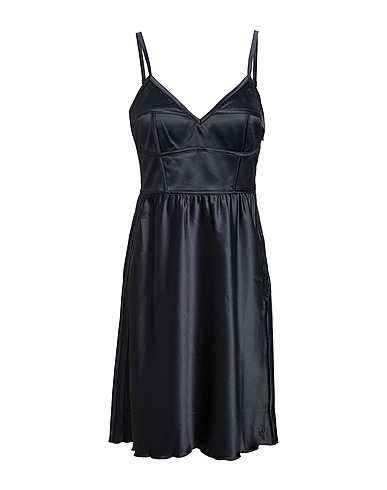 ADIDAS ORIGINALS Midi dress SATIN DRESS
 Black 96% Recycled polyester, 4% Elastane