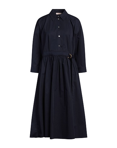 TORY BURCH Midi dress Midnight blue 100% Cotton