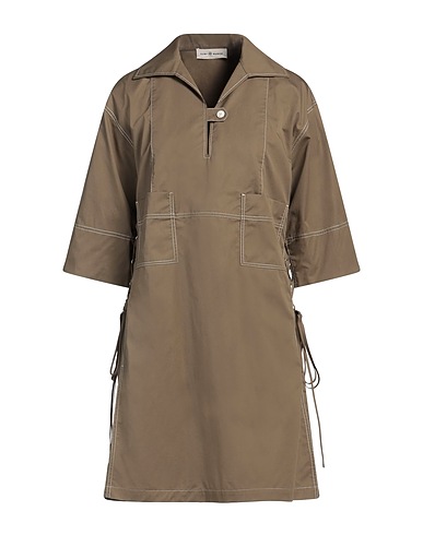 TORY BURCH Vestito corto Verde militare 100% Cotone