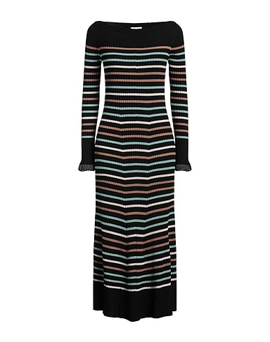 LIU •JO Midi dress Green 50% Acrylic, 50% Wool, Polyester
