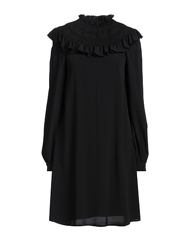 ALBERTA FERRETTI Short dress Black 65% Acetate, 35% Silk
