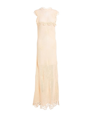 THE GARMENT Long dress Beige 55% Cotton, 42% Linen, 3% Nylon