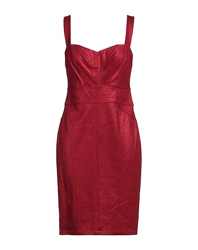 DIANE VON FURSTENBERG Elegant dress Brick red 44% Viscose, 25% Wool, 16% Polyester, 15% Polyamide