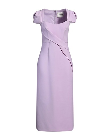 ROLAND MOURET Midi dress Lilac 70% Wool, 30% Silk