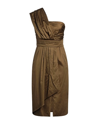 ESCADA Midi dress Military green 100% Cotton