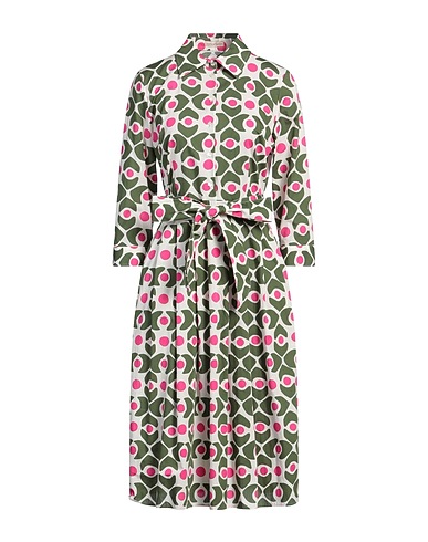 CAMICETTASNOB Midi dress Military green 100% Cotton