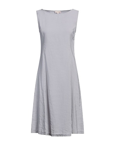 CAMICETTASNOB Midi dress Light grey 90% Viscose, 10% Polyester