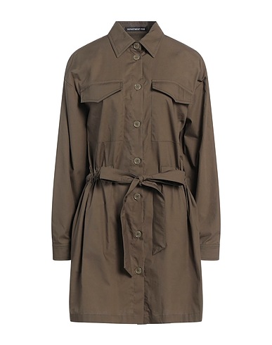 DEPARTMENT 5 Vestito chemisier Verde militare 100% Cotone