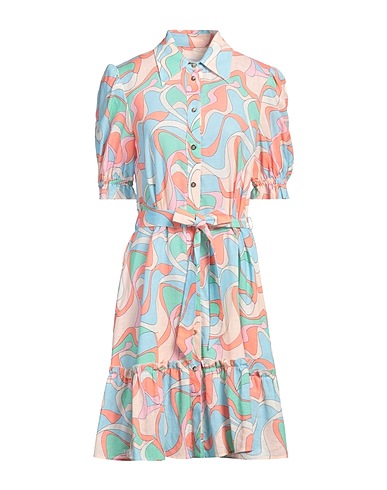 NVSCO 2107 Shirt dress Sky blue 53% Linen, 47% Viscose