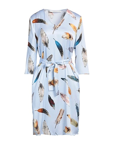 HERZENSANGELEGENHEIT Midi dress Sky blue 95% Silk, 5% Elastane