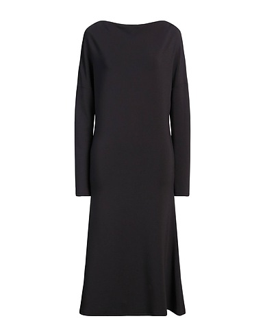 SPORTMAX Midi dress Charcoal 81% Modal, 10% Elastane, 9% Polyamide