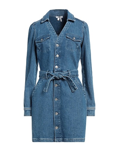 PAIGE Denim dress Blue 98% Cotton, 2% Elastane