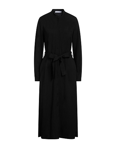 HARRIS WHARF LONDON Midi dress Black 57% Viscose, 43% Polyamide