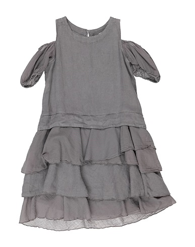 EUROPEAN CULTURE Dress Grey 58% Cotton, 42% Linen