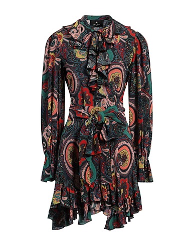 ETRO Short dress Midnight blue 100% Silk
