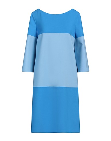 AVOLIO Milano Kurzes Kleid Hellblau 94% Schurwolle, 5% Lyocell, 1% Polyamid