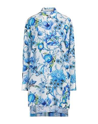 MARY KATRANTZOU シュミーズドレス ブルー シルク 100%