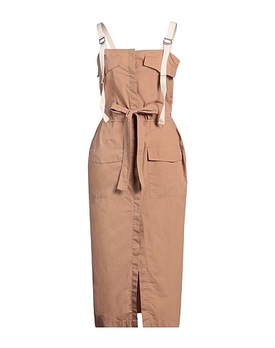 8PM Midi dress Light brown 100% Cotton