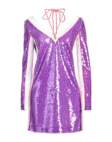 ICEBERG Sequin dress Mauve 100% Polyester, Acetate, Viscose