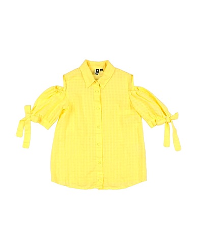 EUROPEAN CULTURE Patterned shirts & blouses Yellow 100% Linen