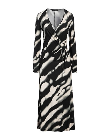 WEEKEND MAX MARA Vestito midi Nero 79% Viscosa, 19% Poliammide, 2% Elastan