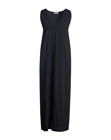 CROSSLEY Long dress Midnight blue 97% Cotton, 3% Elastane