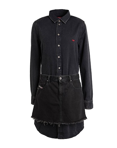 DIESEL Denim dress DE-DESY-D ABITO
 Black 50% Cotton, 50% Lyocell