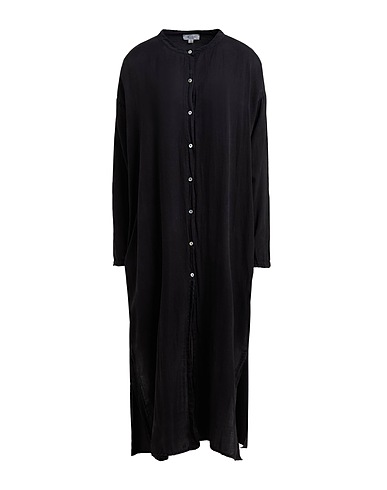 CROSSLEY Vestido camisero Negro 60% Algodón, 40% Seda