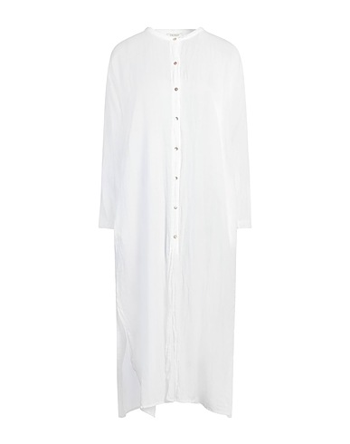 CROSSLEY Vestido camisero Blanco 60% Algodón, 40% Seda
