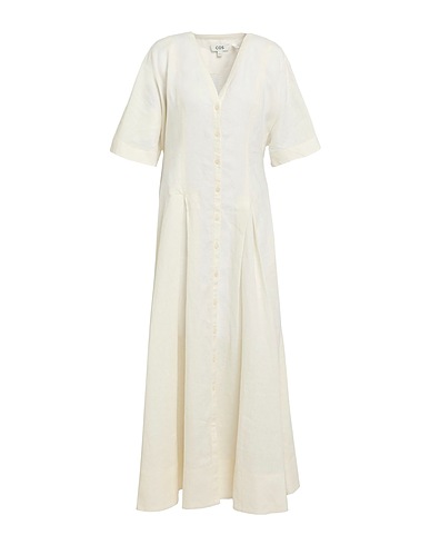 COS Robe chemise Ivoire 100% Lin