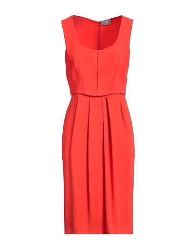 MANTÙ Midi dress Red 97% Viscose, 3% Elastane