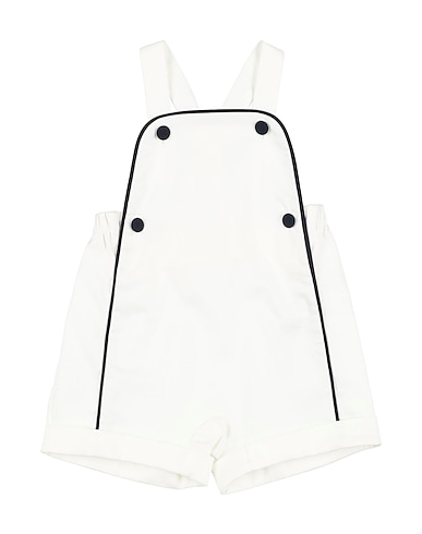 IL GUFO Baby jumpsuit  White 97% Cotton, 3% Elastane