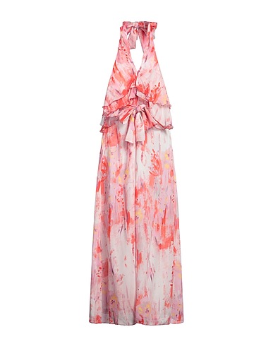 MSGM Long dress Coral 100% Viscose