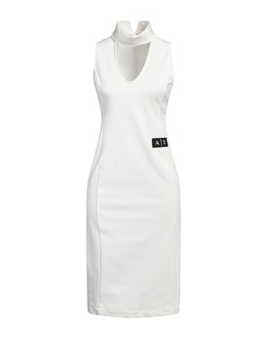 ARMANI EXCHANGE チューブドレス ホワイト ポリエステル 62% / レーヨン 34% / ポリウレタン 4%