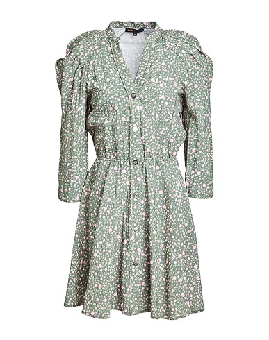 MAJE Shirt dress Military green 81% Viscose, 19% Polyamide