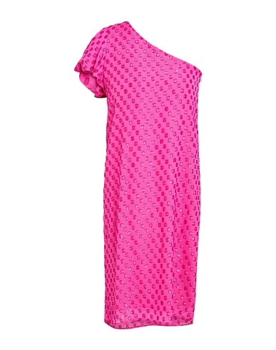 L' AUTRE CHOSE Midi dress Fuchsia 80% Viscose, 20% Metallic fiber