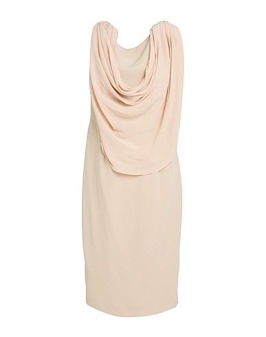 SARTORIA 74 Vestito midi Beige 79% Acetato, 21% Viscosa