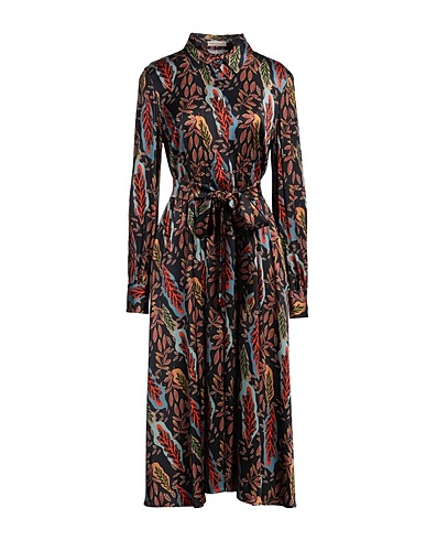CAMICETTASNOB Vestito chemisier Nero 97% Viscosa, 3% Elastan