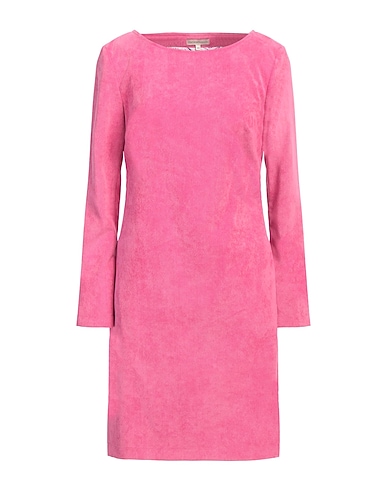 CAMICETTASNOB Short dress Fuchsia 87% Polyester, 10% Polyamide, 3% Elastane