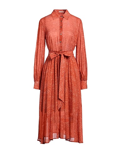 CAMICETTASNOB Vestito chemisier Ruggine 100% Viscosa