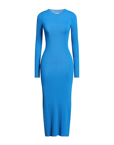 PATRIZIA PEPE Midi dress Bright blue 63% Viscose, 37% Polyamide