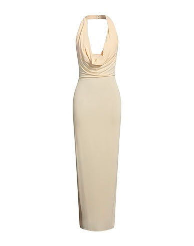 MAGDA BUTRYM Long dress Cream 78% Viscose, 17% Polyamide, 5% Elastane