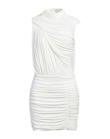 DSQUARED2 Sheath dress Off white 100% Viscose, Polyamide, Elastane