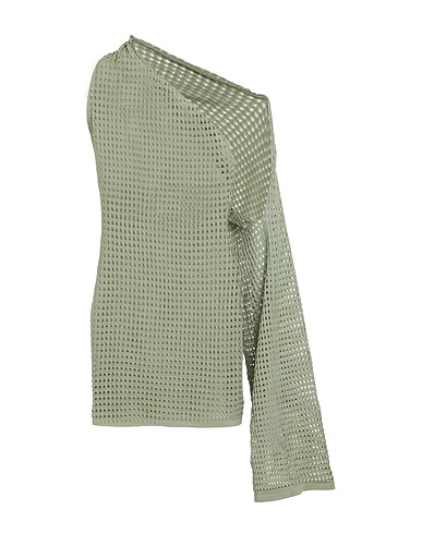 ART ESSAY Short dress Sage green 100% Cotton
