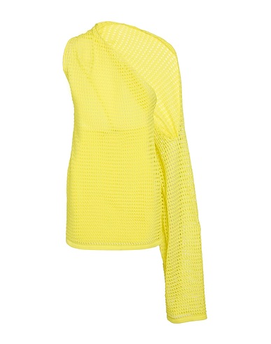 ART ESSAY Short dress Yellow 100% Cotton