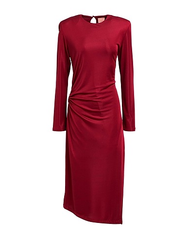 LA SEMAINE Paris Vestito midi Bordeaux 97% Poliestere, 3% Elastan
