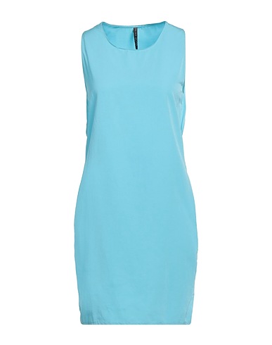 MANILA GRACE Short dress Turquoise 53% Polyester, 47% Cotton