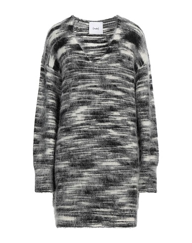 NUDE Minivestido Negro 48% Lana, 26% Lana mohair, 24% Poliamida, 2% Elastán
