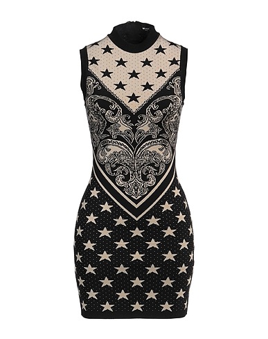 BALMAIN Sheath dress Beige 88% Viscose, 12% Polyester